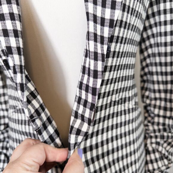 Veronica Beard NEW Caldwell Dickey Double Breasted Blazer Gingham Black White 6 - Picture 9 of 16